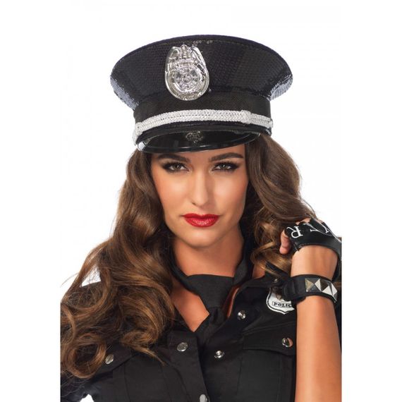 Поліцейський капелюх Leg Avenue Sequin Cop Hat O/S | Зображення 3