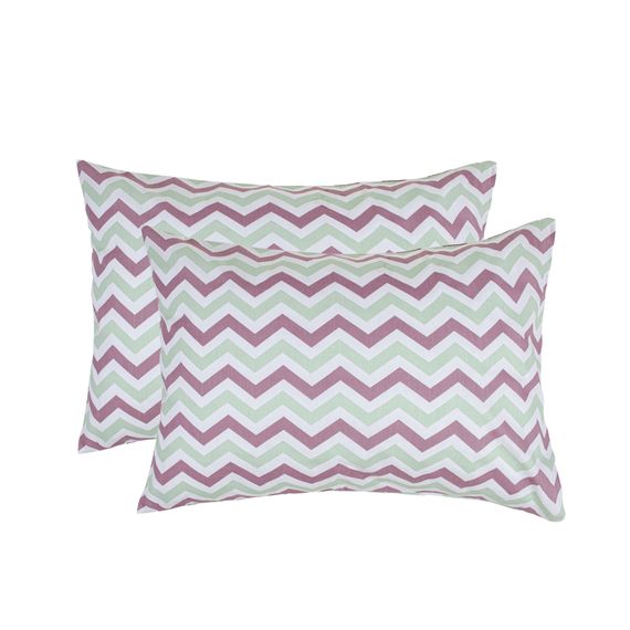 Набір наволочок Home Line 65340 Україна 50x70  Бавовна Зелений, Фіолетовий