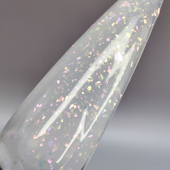 Crystal base Mi #4 (молочна база з різнокольоровими пластівцями юккі) 8мл | Зображення 6