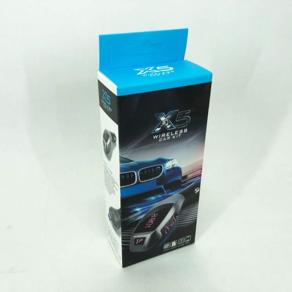 Автомобильный bluetooth fm модулятор X5 ВТ для автомагнитолы, mp3 / фм трансмиттер KB-189 с дисплеем | Зображення 6