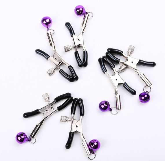 Затискачі на соски з бубонцями "Love Clamps" Sex Aura | Зображення 3