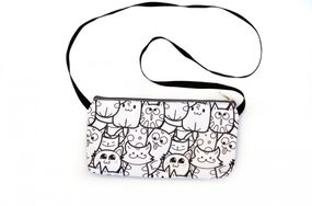 Сумка розмальовка 4Profi "Веселі коти" сіро-біла 23747