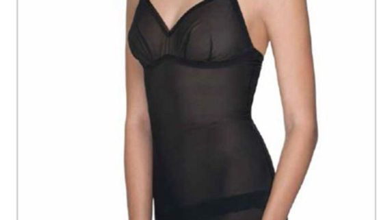 Білизна коригувальна Omero Tulle Shape Camiciola, Italy, розміри S, L, XL, колір чорний | Зображення 1