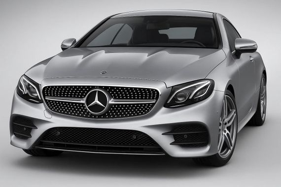 Передня решітка Diamond Silver (для Avantgarde/AMG-Line/E43 AMG/E53 AMG 2016-2020) Без місця під камеру для Mercedes E-class coupe C238 рр