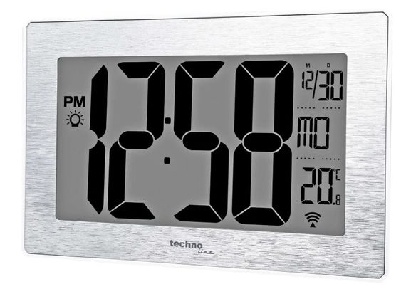 Годинник настінний Technoline WS8019 Silver (WS8019)