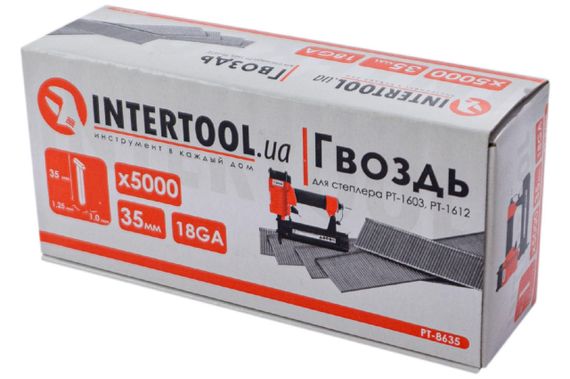 Гвоздь пневматический Intertool - 35 мм (5000 шт.) (PT-8635) | Зображення 3