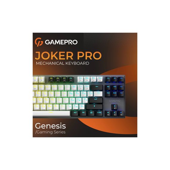 Клавіатура GamePro Genesis Joker Pro MK124G Pro Outemu Red Switch Wireless/Bluetooth/USB UA Gray (MK124G Pro) | Зображення 5
