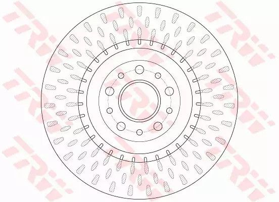Гальмівний диск (1 шт.) FIAT/OPEL 500/Doblo/Combo FD=305mm 10, TRW (DF6424) | Зображення 1