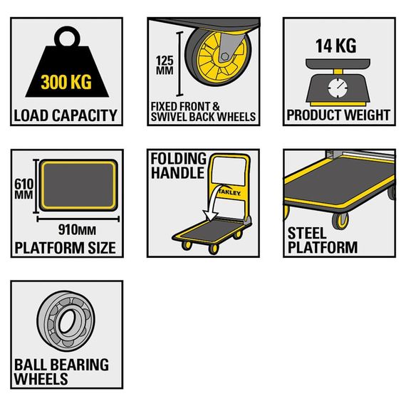 Візок-платформа вантажний STANLEY SXWT-PC528 | Зображення 3