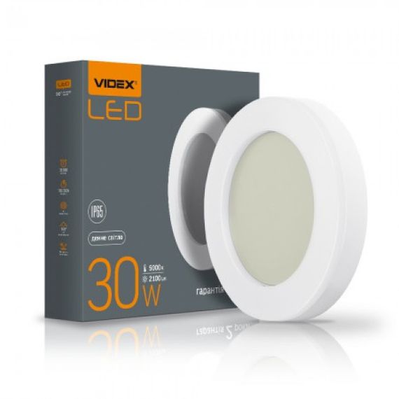 Светодиодный уличный светильник VIDEX ART VL-BHFR-305 30W 5000K 220V водо-, пылезащищенный (25803) | Зображення 2