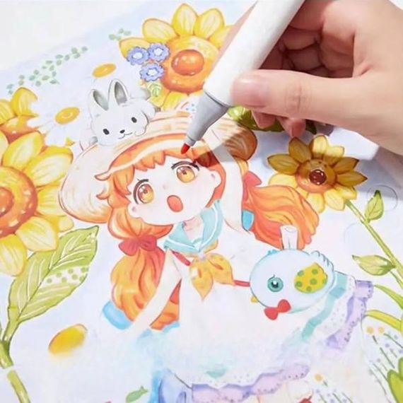 Маркеры акварельные 48шт Water color pen 655-48