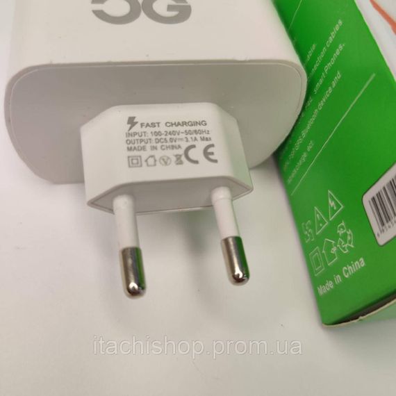 Зарядное устройство на 4 USB ORIGINAL 3.14 5G FAST CHARGER (500) | Зображення 2