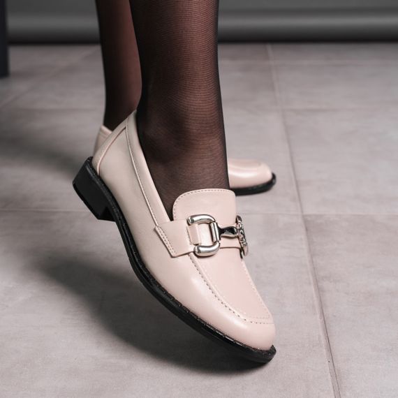 Лоферы женские Fashion Taylor 3580 36 размер 23,5 см Бежевый | Зображення 6