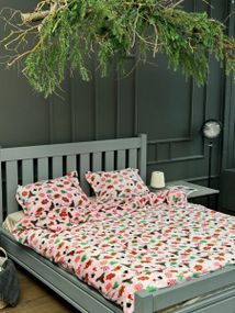 Постільна білизна двоспальне Dushka Home Сатин Плюш 21461 180х215 см