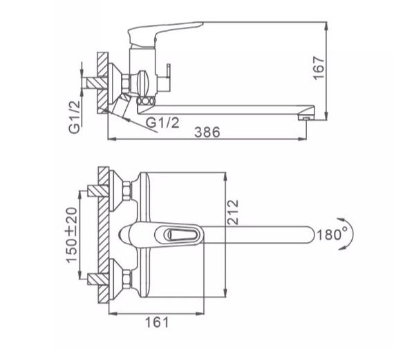 Смеситель для ванны Frap F2249-6 | Зображення 3