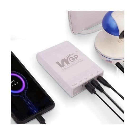 Источник бесперебойного питания для роутера  10400Mah, USB выходы, DC 5V, 9V, 12V. ИБП для Роутеров