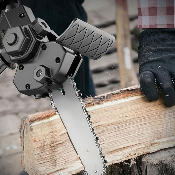 Насадка на дрель или шуруповерт для резки дерева / Электрическая цепная пилка | Зображення 5