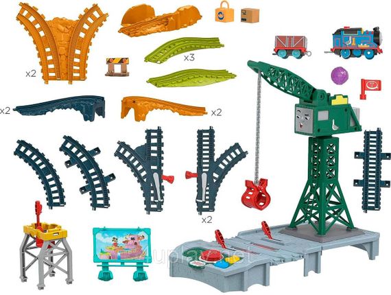 Паровозик Томас и друзья. Железная дорога "Говорящая доставка". Thomas & Friends Talking Cranky Delivery Train | Зображення 2