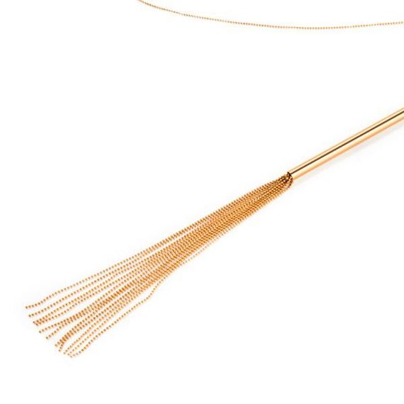 Цепочка-плеть на шею Bijoux Indiscrets MAGNIFIQUE Necklace Whip - Gold, украшение для тела | Зображення 1
