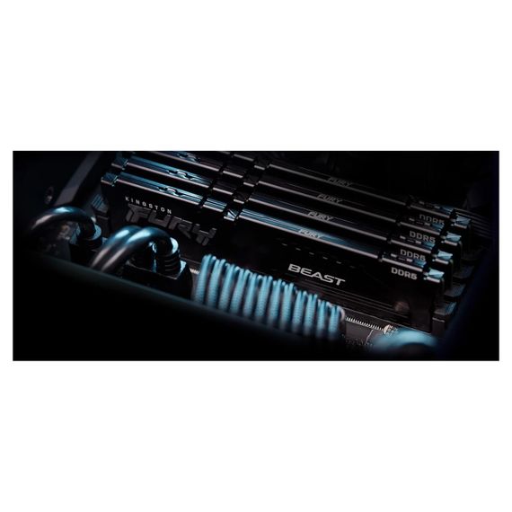 Память ПК Kingston DDR5 64GB KIT (32GBx2) 6000 FURY Beast EXPO KF560C30BBEK2-64 | Зображення 4
