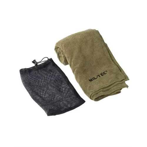 Похідний рушник мікрофібра міл-тек Рушник військовий MICROFIBRE Olive Туристичний  рушник розмір 120×60см Олива | Зображення 2