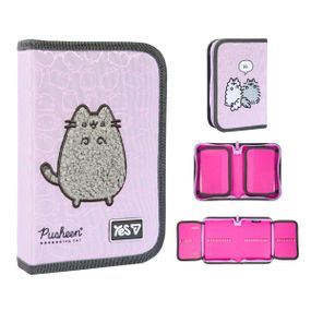 Пенал твердий одинарний із двома клапанами YES HP-04 Pusheen Delicacy 533741 4х13х21 см