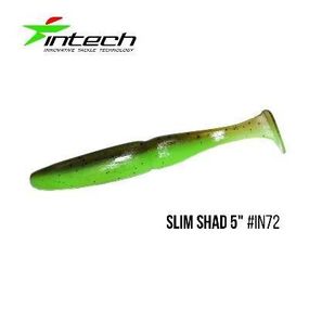 Силіконова приманка, Їстівний силікон Intech Інтеч Slim Shad 5" 5 шт IN72
