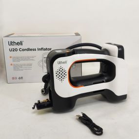 Аккумуляторный компрессор с фонарем Litheli питание от павербанка УМБ Litheli Power Bank 20000 мАч 45Вт LI-82