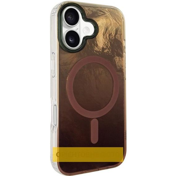 Чохол TPU Shiny Mountain (MagFit) для Apple iPhone 17 (6.3") Chocolate