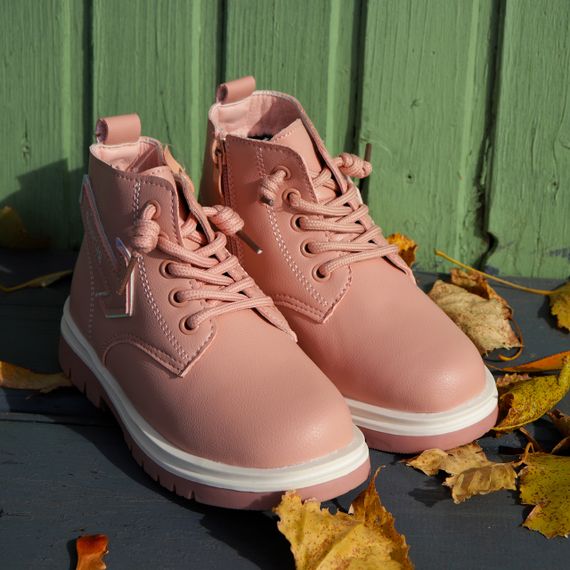 Розовые ботинки из натуральной кожи для девочки! 26, 28 размер | Зображення 4