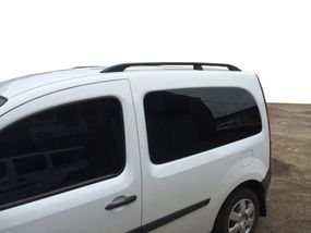 Рейлінги чорні Стандартна база, Пластикові ніжки для Renault Kangoo 2008-2020 рр
