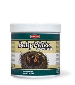 Корм для першого прикорму пташенят зерноїдних птахів Padovan Baby Patee Universelle, 250 гр