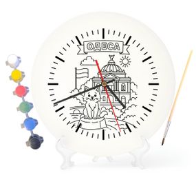 Детский набор для творчества часы раскраска Львов 30 см (Г0147)