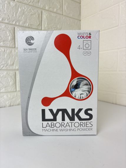 Lynks Laboratories Порошок для прання білого та кольорового Морський бриз 400 г
