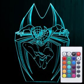 Акриловый светильник-ночник с пультом 16 цветов Человек-Паук 2 (Spider-Man) tty-n001071