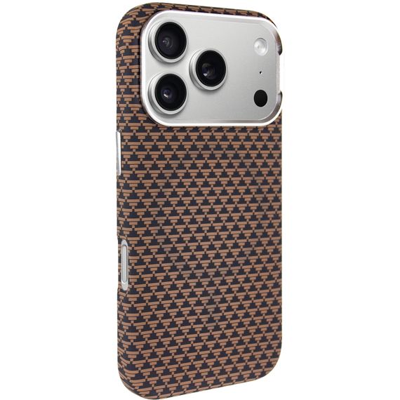 Чохол TPU+PC KVZV Triangular Pattern with Magnetic Fit для Apple iPhone 17 Pro Max / 18 Pro Max 6.9 Khaki