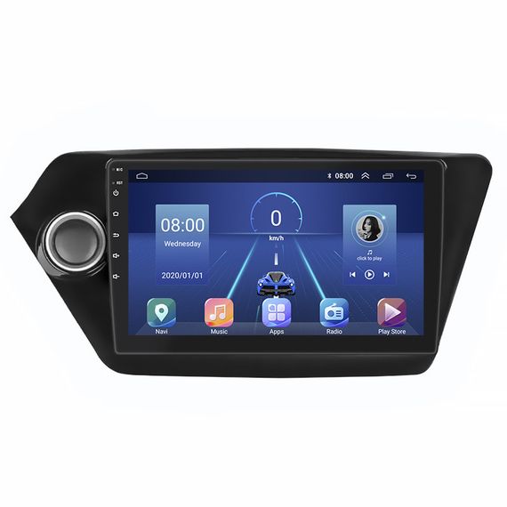 Штатная магнитола Lesko для Kia K2 III (QB) 2011-2017 экран 9" 4/32Gb 4G Wi-Fi GPS Top киа