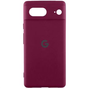 Чохол Silicone Cover Lakshmi Full Camera (AAA) with Logo для Google Pixel 8 Бордовий / Plum