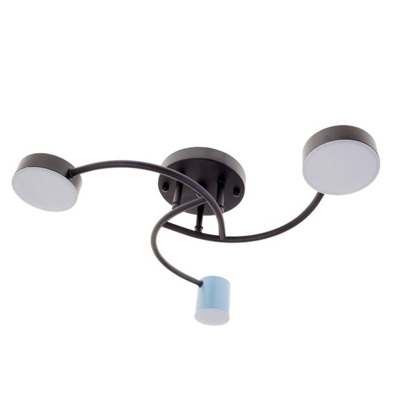 Люстра светодиодная потолочная 22W WW+NW+CW BK+BL (BR-01 647C/3)