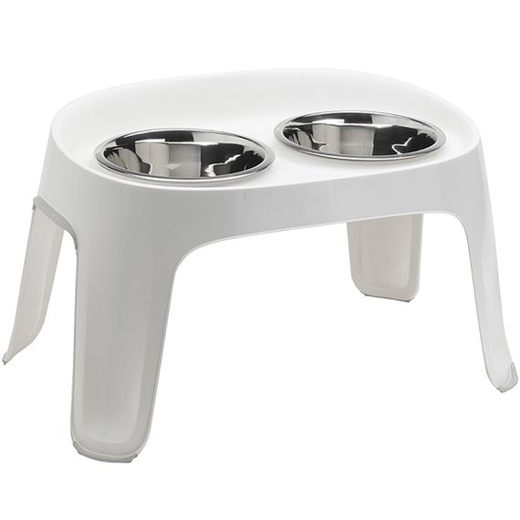 Moderna Skybar миски на підставці для собак, 2 шт х 2.5 л, білий