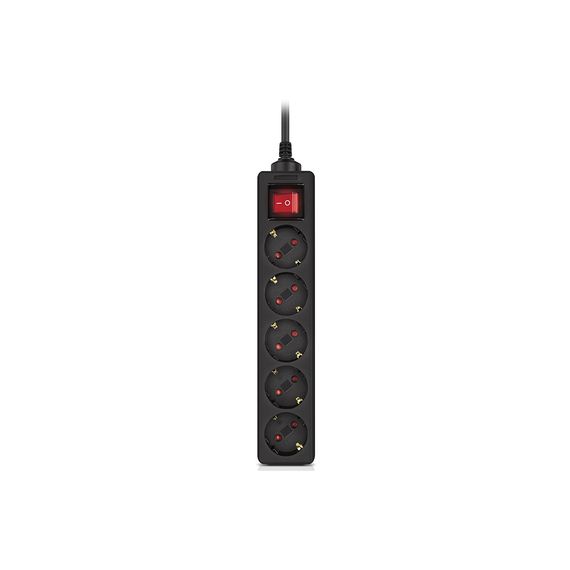 Мережевий фільтр живлення REAL-EL RS-Protect M 5m, black (EL122300030) | Зображення 1