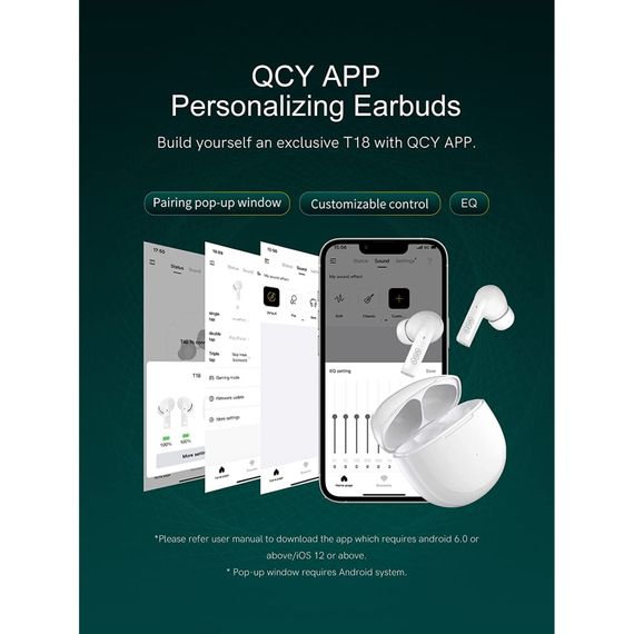 Навушники QCY T18 White (1052463) | Зображення 3