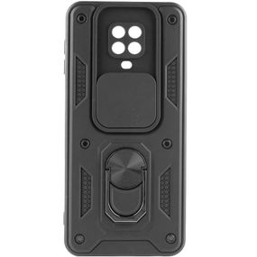 Чохол Ummi Camshield Serge Ring для Xiaomi Redmi Note 9s / Note 9 Pro / 9 Pro Max Чорний