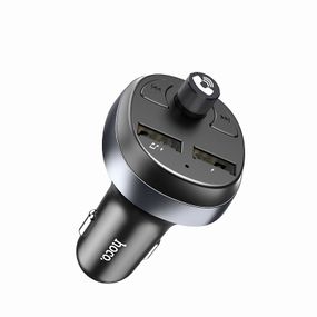 FM трансмиттер модулятор с Bluetooth HOCO E41 Автомобильная двойная USB зарядка Черный