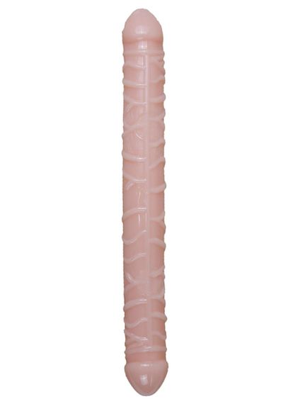 Двосторонній фалоімітатор - Flexible Double Dong Flesh Sex Aura