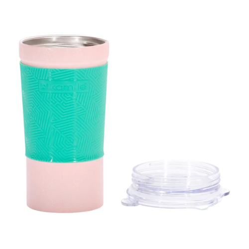 Термокружка 380мл з нержавіючої сталі з TPR вставкою KAMILLЕ 2046 | Зображення 4