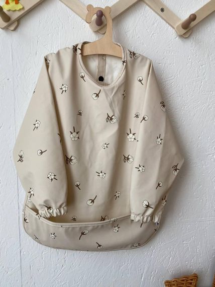 Нагрудник дитячий з рукавами для годування та творчості Бавовна | Зображення 1