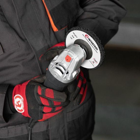 Диск зачисний з спіненого абразиву чорний 125*22.2*13 мм, P46, T27 INTERTOOL BT-0602 | Зображення 6