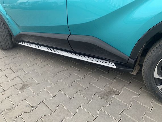 Бокові пороги Оригінал V1 (2 шт., алюм.) для Toyota C-HR | Зображення 4
