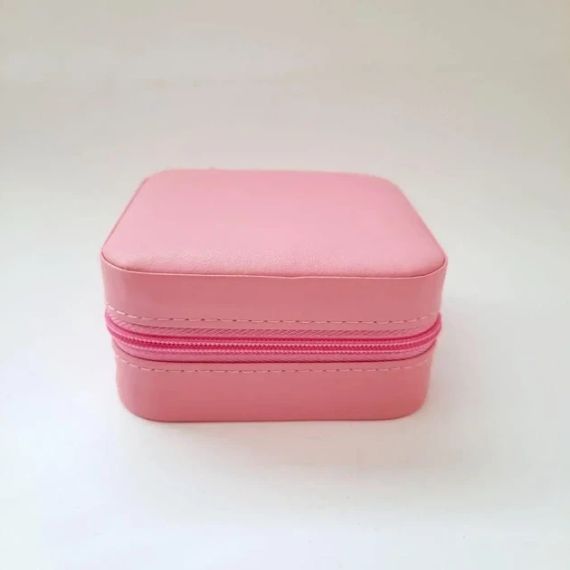 Шкатулка-органайзер для украшений, кожаная PINK Розовый | Зображення 3